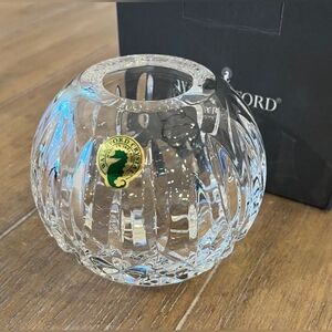Vintage Waterford Lead Crystal Lismore 4" Rose Bowl New In Original Box